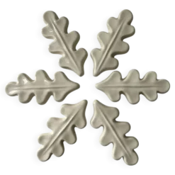 Lot de 6 porte couteaux feuille de chêne