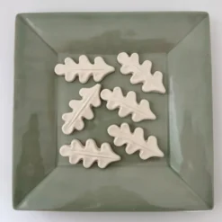Lot de 6 porte couteaux feuille de chêne