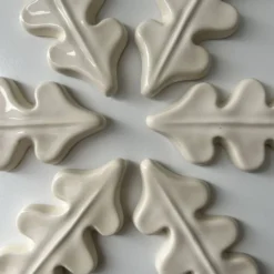 Lot de 6 porte couteaux feuille de chêne