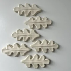 Lot de 6 porte couteaux feuille de chêne