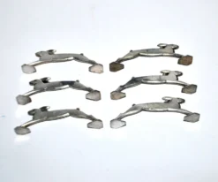 Lot de 6 porte-couteaux lapin art déco en métal argenté style Sandoz