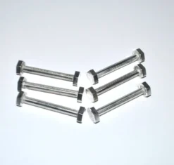 Lot de 6 porte-couteaux modernistes design industriel écrou boulon en métal argenté