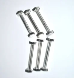 Lot de 6 porte-couteaux modernistes design industriel écrou boulon en métal argenté