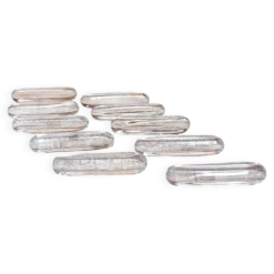 Lot de 10 portes couteaux en cristal de Daum