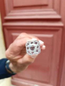 Lot de 10 portes couteaux en cristal de Daum
