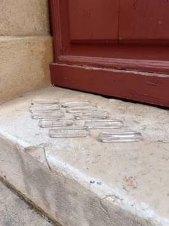 Lot de 10 portes couteaux en cristal de Daum