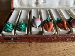Lot de 12 portes couteaux légumes céramique Vallauris