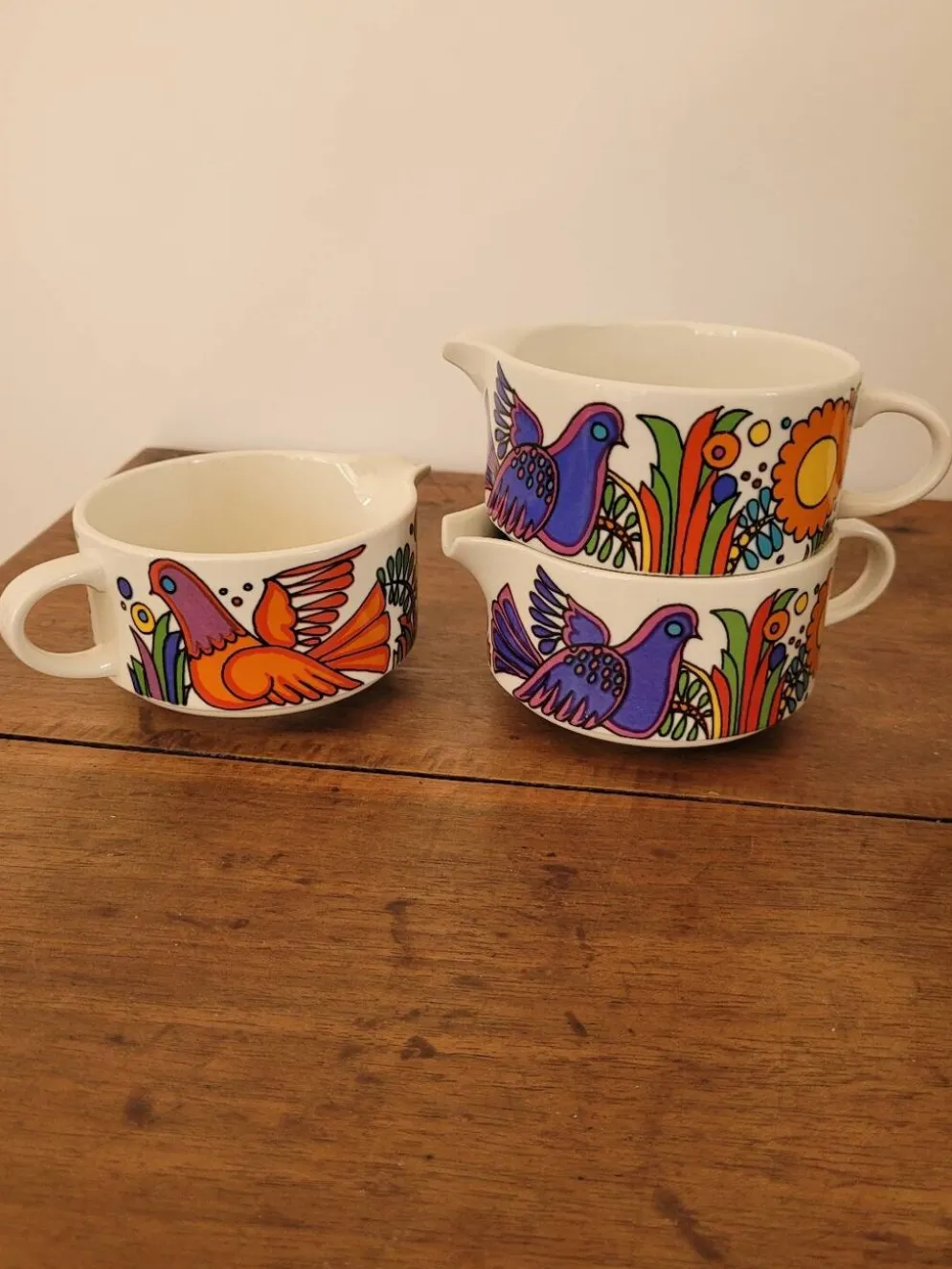 Lot de 3 pots à lait / crémier Acapulco Villeroy et Boch