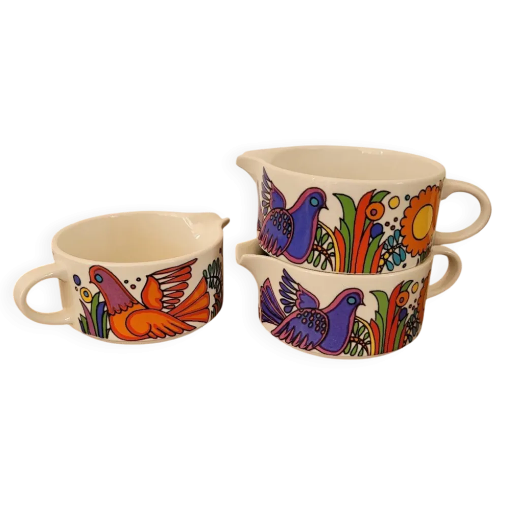 Lot de 3 pots à lait / crémier Acapulco Villeroy et Boch