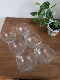 Lot de 6 ramequins carré