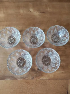 Lot de 5 ramequins en verre