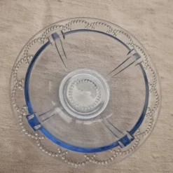 Lot de 6 ramequins en verre bleu