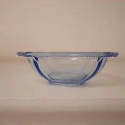 Lot de 6 ramequins en verre bleu