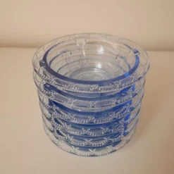 Lot de 6 ramequins en verre bleu