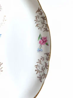 Lot de 2 raviers Sarreguemines modèle Béarn fleurs roses et bleues