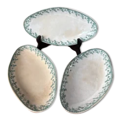 Lot de 3 raviers Terre de Fer Gien modèle Montigny