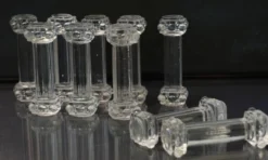 Lot de 10 repose-couteaux en cristal Val Saint Lambert du milieu du siècle