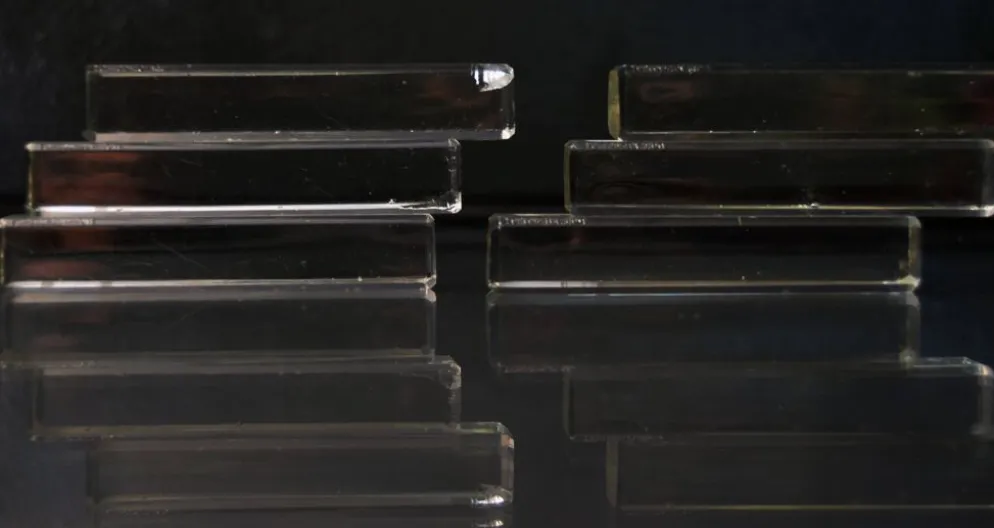Lot de 6 repose-couteaux en cristal de Tchécoslovaquie du milieu du siècle