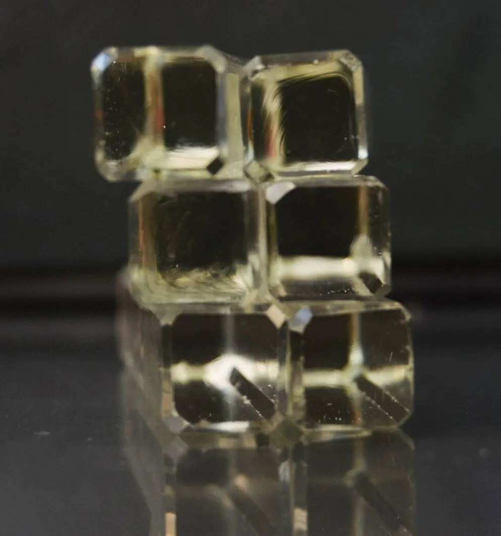 Lot de 6 repose-couteaux en cristal de Tchécoslovaquie du milieu du siècle