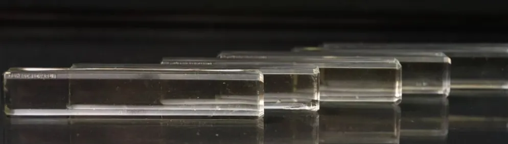 Lot de 6 repose-couteaux en cristal de Tchécoslovaquie du milieu du siècle