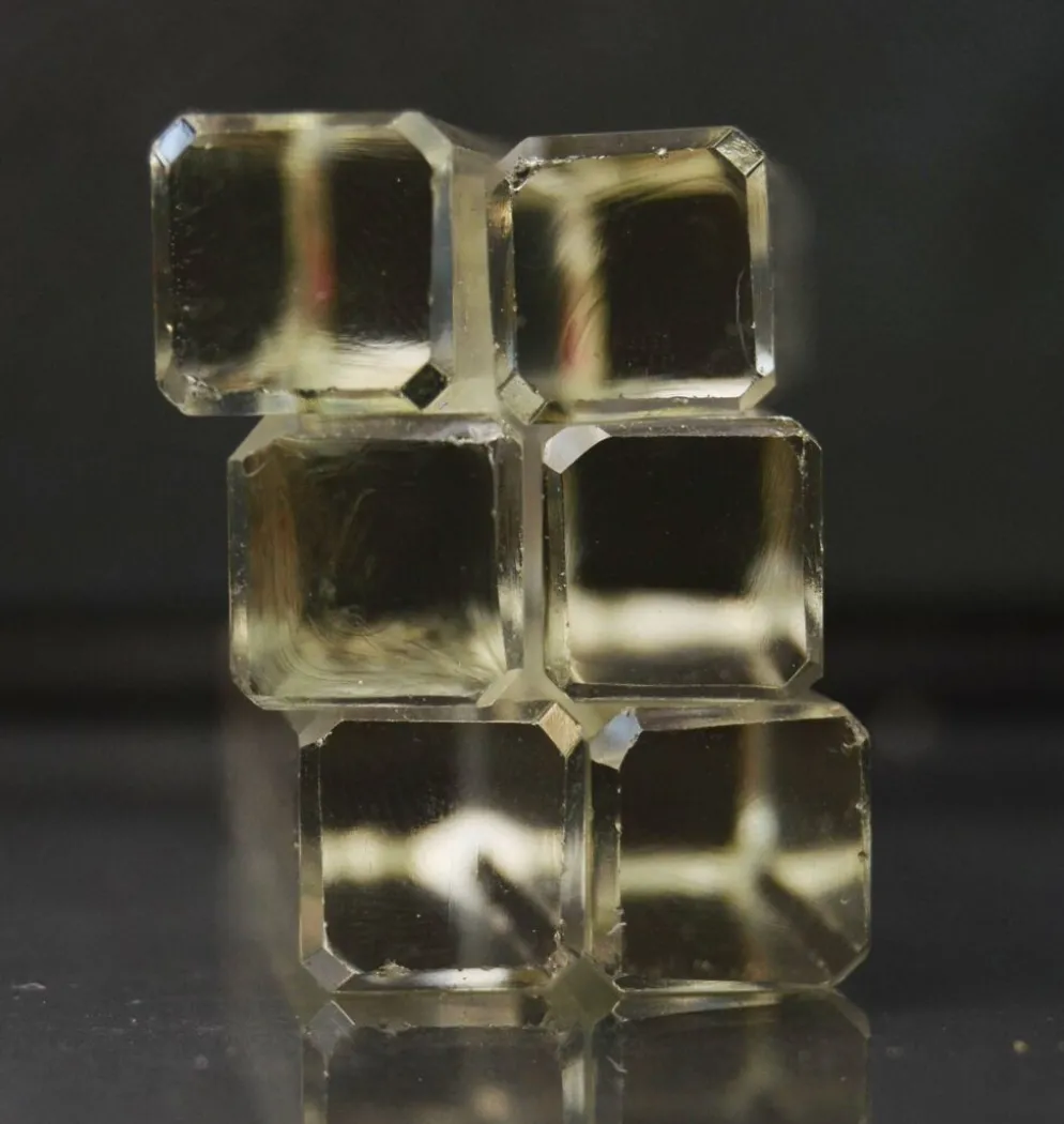 Lot de 6 repose-couteaux en cristal de Tchécoslovaquie du milieu du siècle