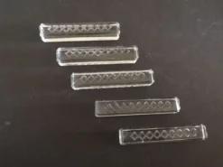 Lot de 5 repose-couteaux modernistes en cristal taillé - Années 1950/1960