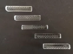 Lot de 5 repose-couteaux modernistes en cristal taillé - Années 1950/1960