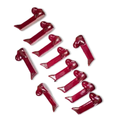 Lot de 11 repose-couteaux vintage Canards – Céramique émaillée