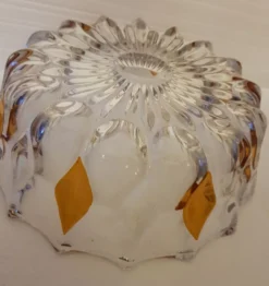 Lot de 2 saladiers en cristal