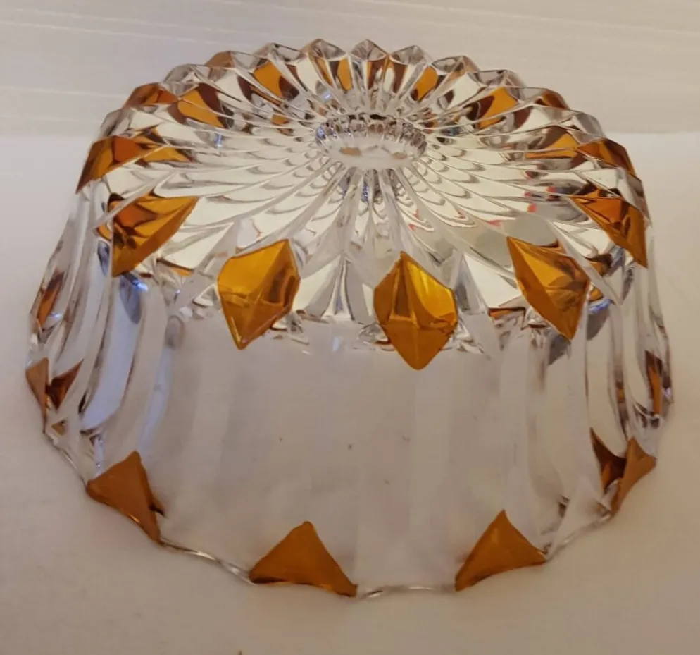 Lot de 2 saladiers en cristal