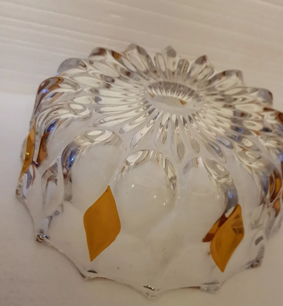 Lot de 2 saladiers en cristal
