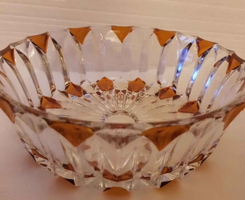 Lot de 2 saladiers en cristal