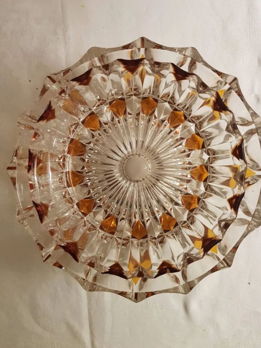 Lot de 2 saladiers en cristal