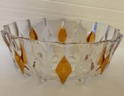 Lot de 2 saladiers en cristal