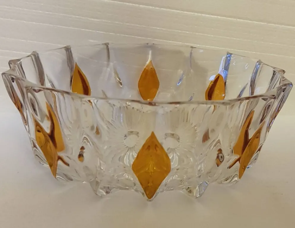 Lot de 2 saladiers en cristal
