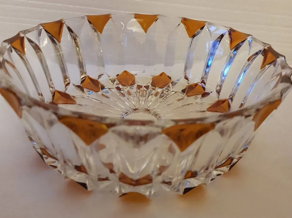 Lot de 2 saladiers en cristal
