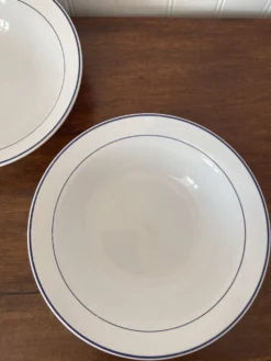 Lot de 2 saladiers en porcelaine fine d’Italie