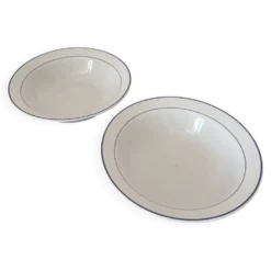 Lot de 2 saladiers en porcelaine fine d’Italie