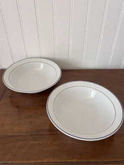 Lot de 2 saladiers en porcelaine fine d’Italie
