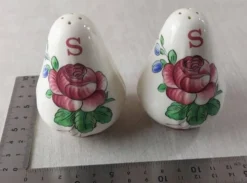 Lot de 2 salières, en céramique, décor Colmar, de Villeroy & Boch