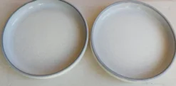 Lot de 2 sous verre en céramique Vintage