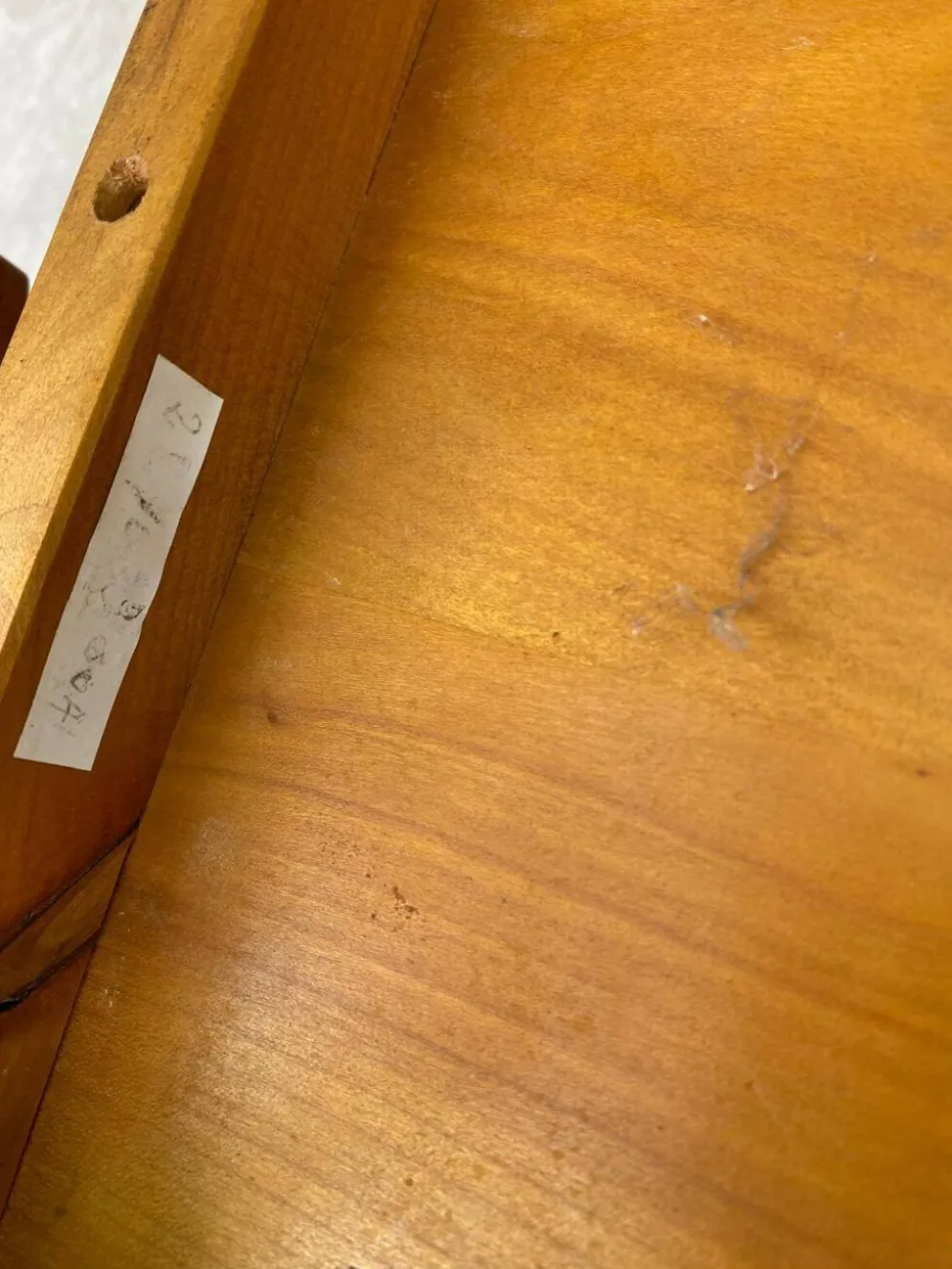 Lot de 3 Tables Gigognes en Bois Massif Merisier massif NF Ameublement Loui