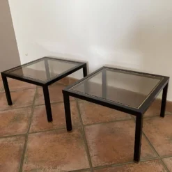 Lot de 3 tables gigognes Roche Bobois. 1970.