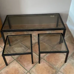 Lot de 3 tables gigognes Roche Bobois. 1970.