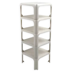 Lot de 5 tables Modèle Elena par Vico Magistretti pour Artemide, 1970