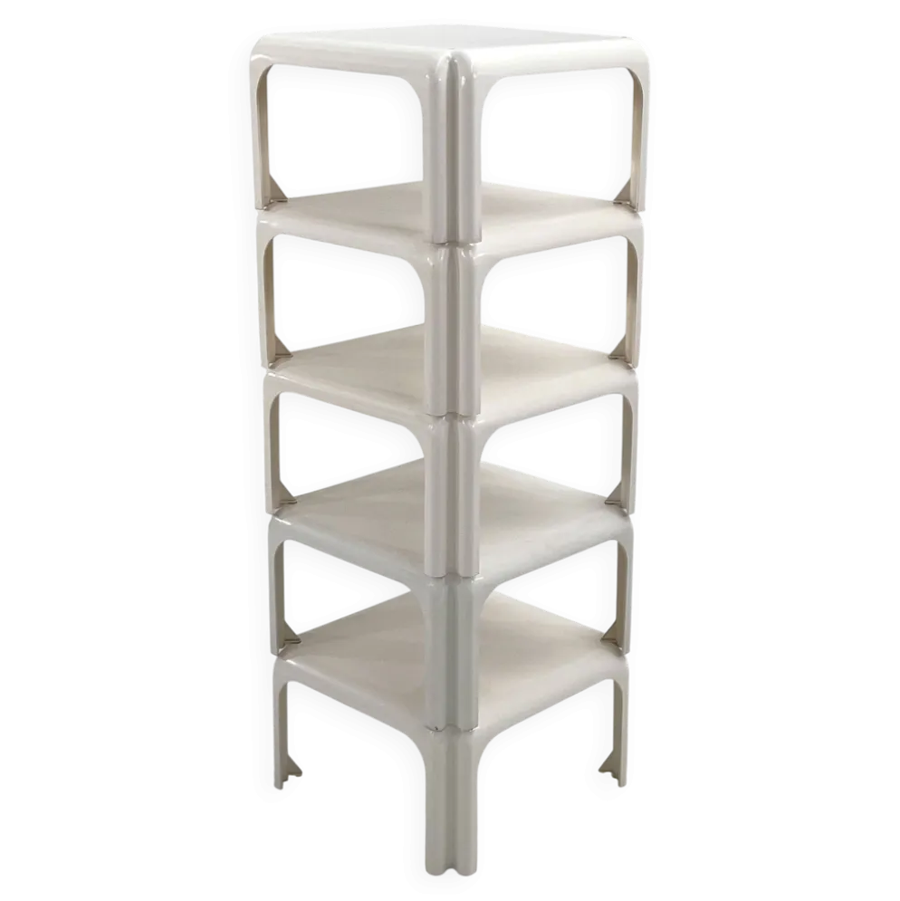 Lot de 5 tables Modèle Elena par Vico Magistretti pour Artemide, 1970
