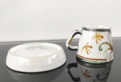 Lot de 6 tasses à café et sous-tasses vintage Kéraluc Quimper