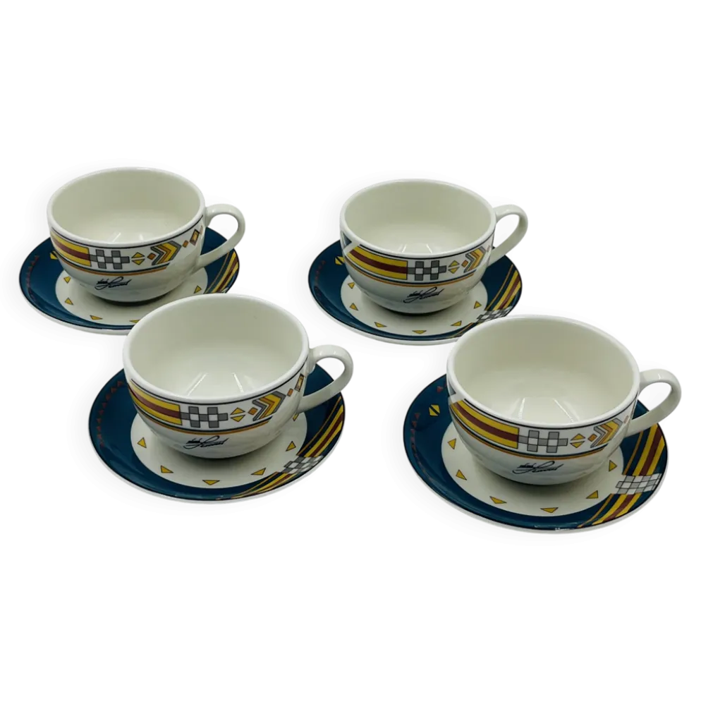 Lot de 4 tasses de designer Royal Mosa Ravenne