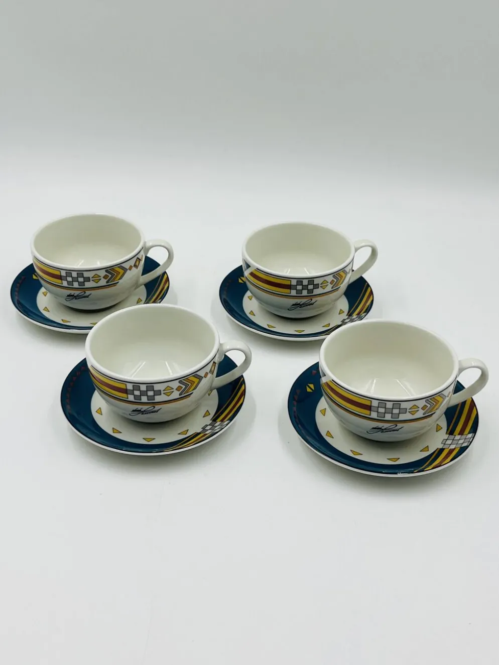 Lot de 4 tasses de designer Royal Mosa Ravenne