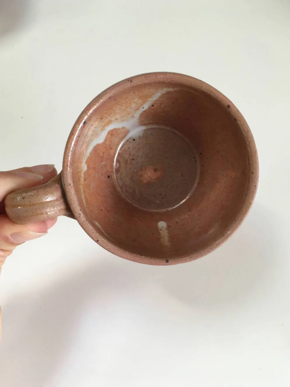 Lot de 5 tasses en céramique artisanale – terracotta